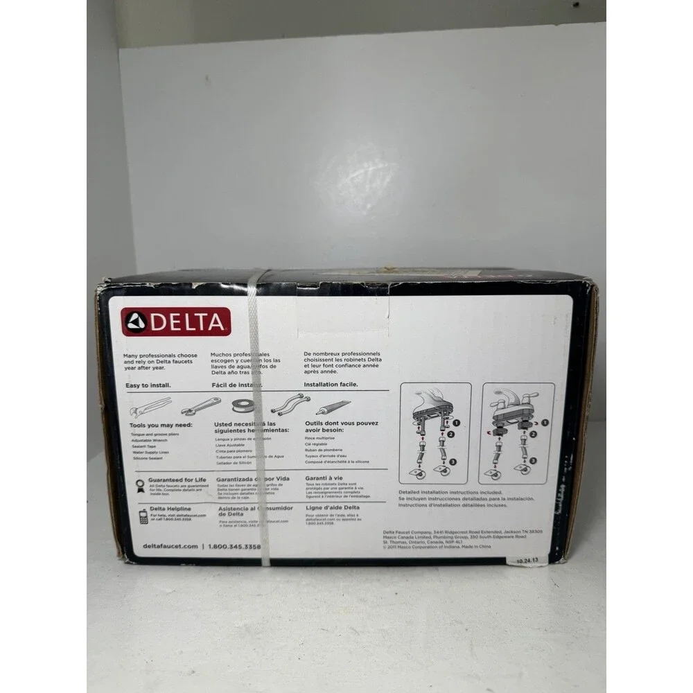 Delta Celice 25705LF-RB Bronze Centerset High Arc Bathroom Sink Faucet NEW